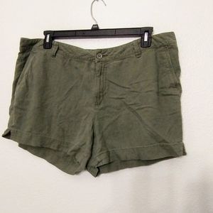 Sonoma linen blend shorts size 16w safari style